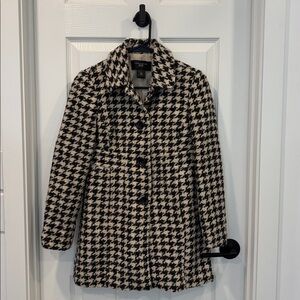 Vintage Ann Taylor Houndstooth Tweed Jacket